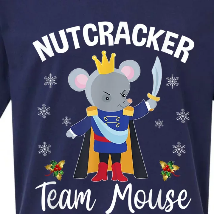 Funny Nutcracker Soldier Toy Christmas Dance Team Mouse Sueded Cloud Jersey T-Shirt