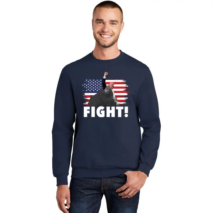 Fight Never Surrender Trump Rally Tall Sweatshirt