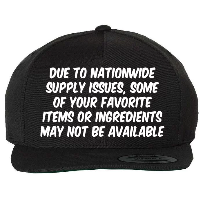 Funny Nationwide Supplies Issues Wool Snapback Cap