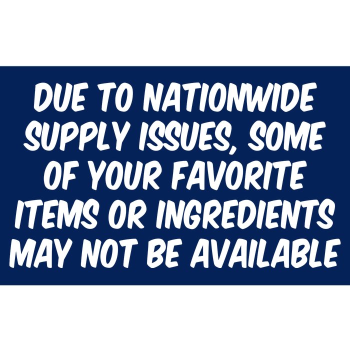 Funny Nationwide Supplies Issues Bumper Sticker