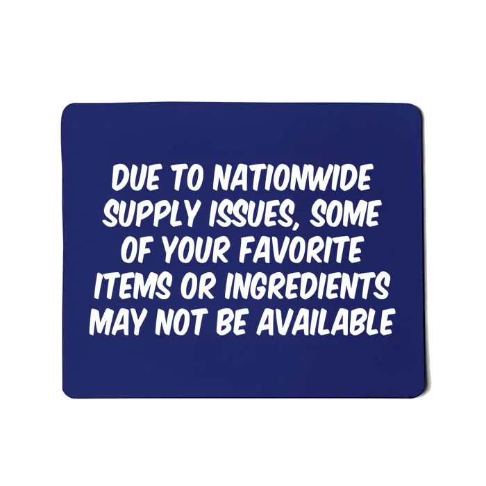 Funny Nationwide Supplies Issues Mousepad