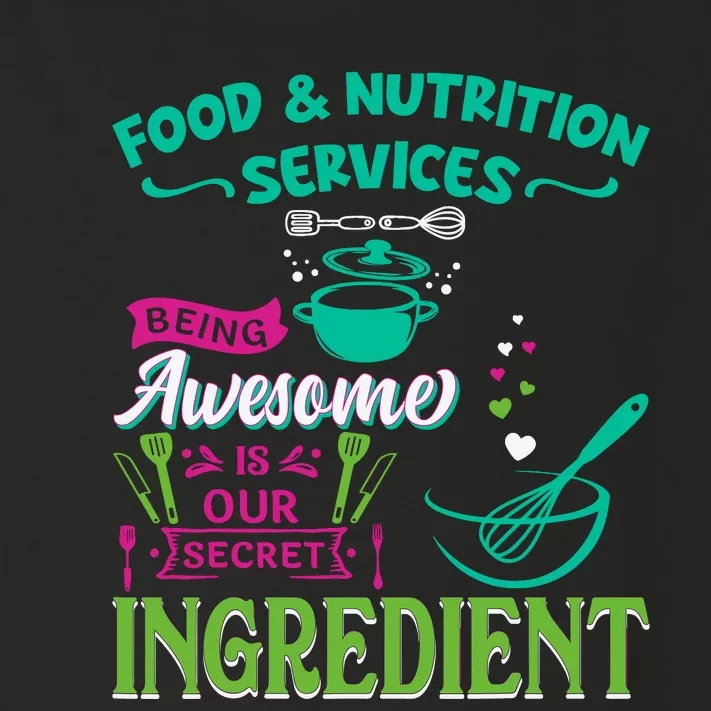 Food & Nutrition Services Being Awesome Lunch Lady Toddler Long Sleeve Shirt