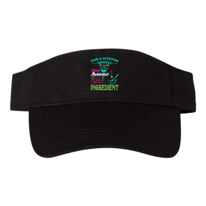 Food & Nutrition Services Being Awesome Lunch Lady Valucap Bio-Washed Visor