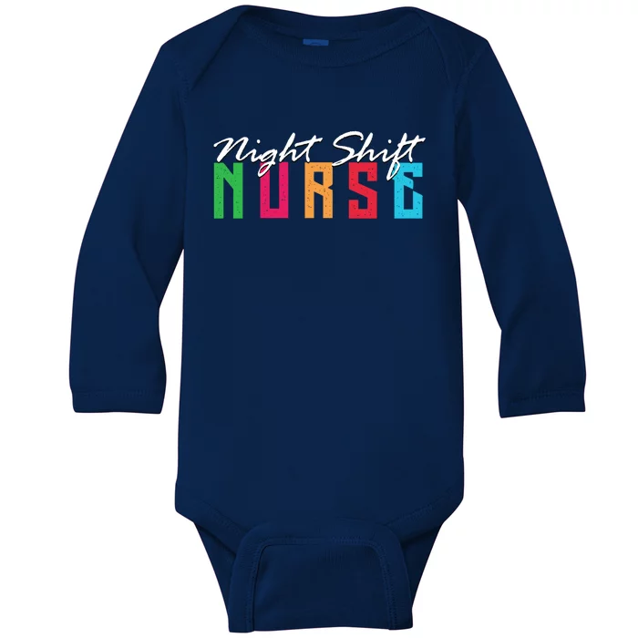 Funny Night Shifters Nurse Team 3rd Shift Work Midnight Crew Funny Gift $31 99 Baby Long Sleeve Bodysuit