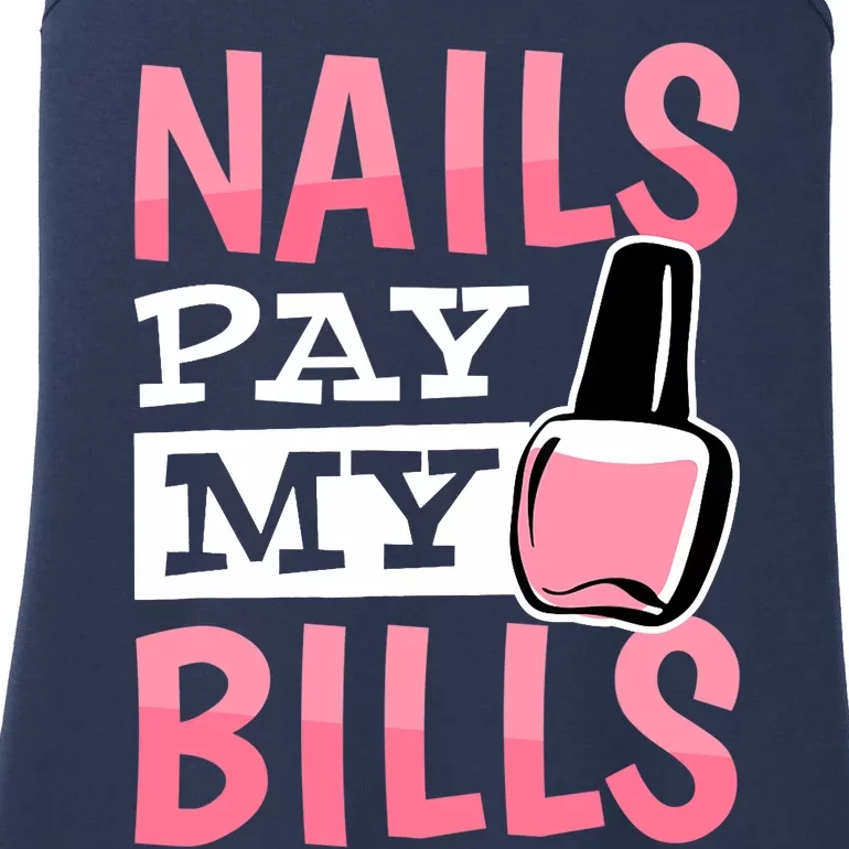 Funny Nail Technicians And Nail Artist Ladies Essential Tank