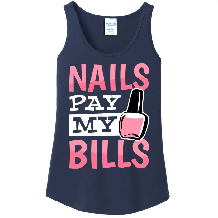 Funny Nail Technicians And Nail Artist Ladies Essential Tank