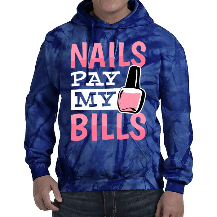 Funny Nail Technicians And Nail Artist Tie Dye Hoodie