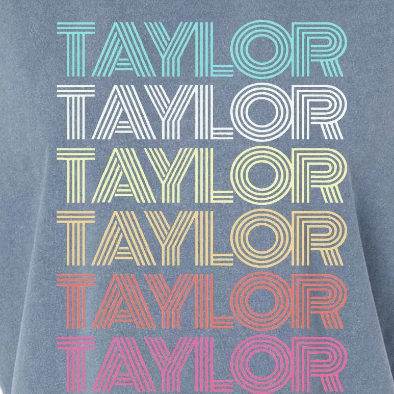 First Name Taylor Girl Boy Retro My Personalized Garment-Dyed Women's Muscle Tee