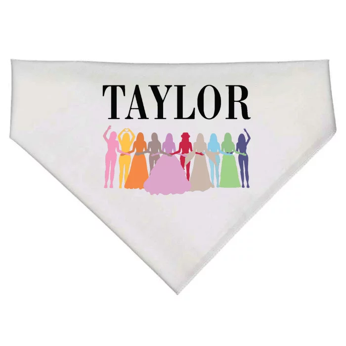 Fist Name Taylor USA-Made Doggie Bandana