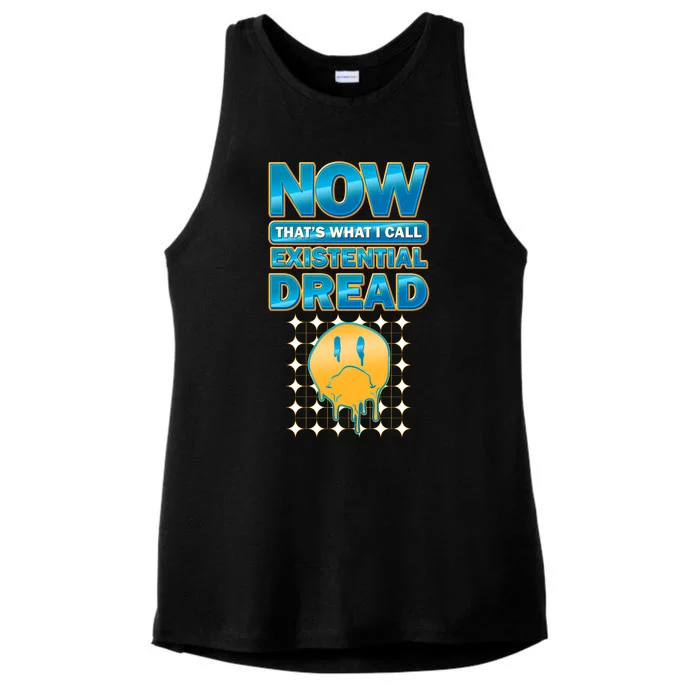 Funny Now Thats What I Call Existential Dread Ladies Tri-Blend Wicking Tank