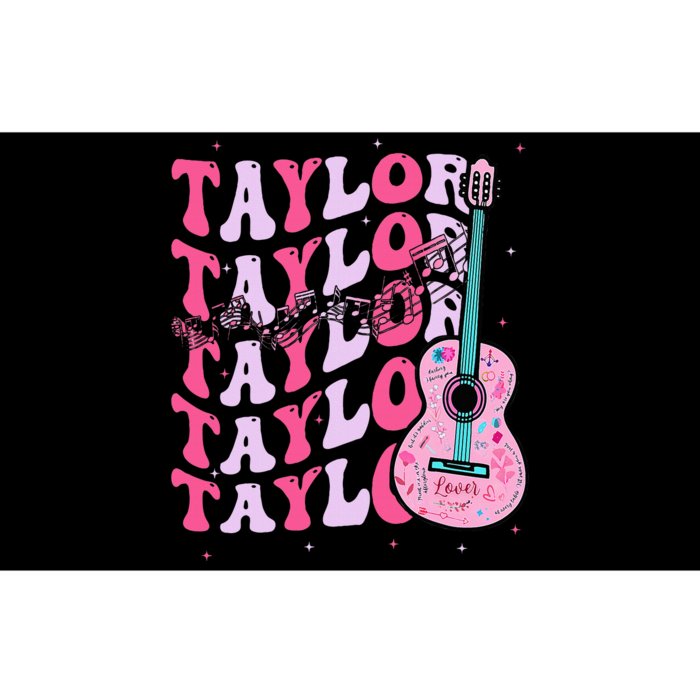 First Name Taylor Groovy First Name Personalized Bumper Sticker