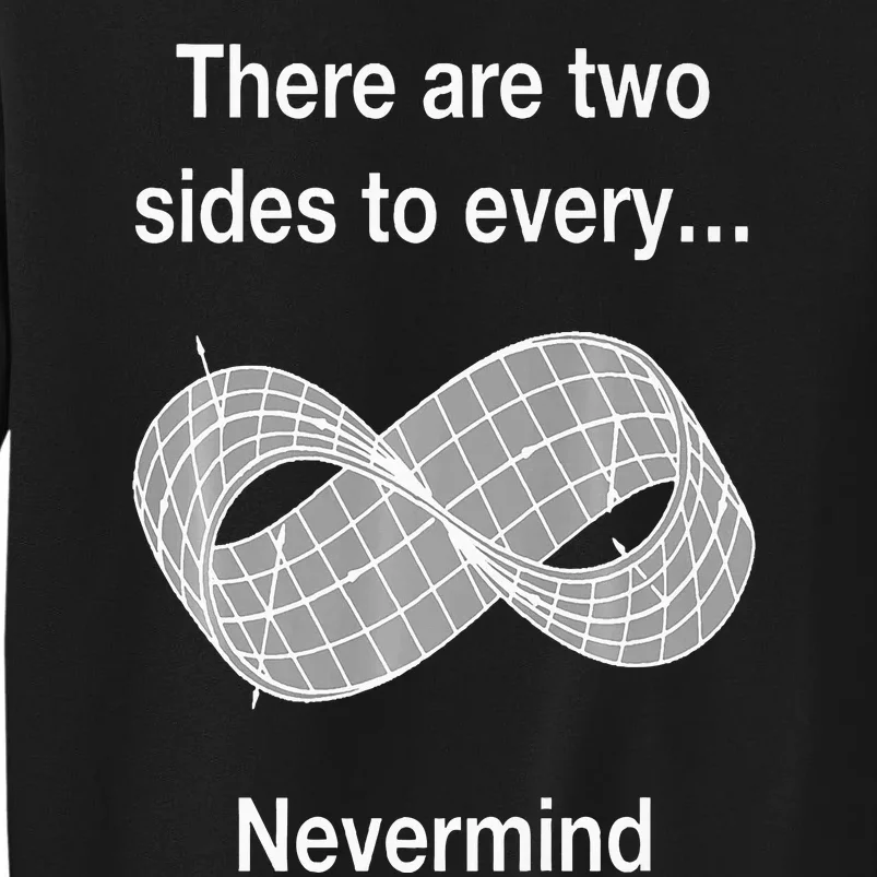 Funny Nerdy There Are Two Sides To Every Mobius Band Math Wt Sweatshirt