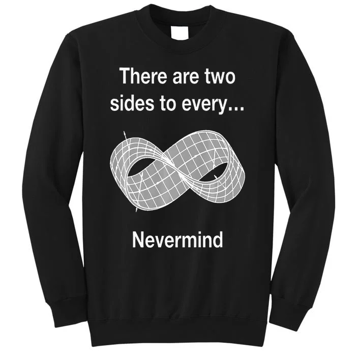 Funny Nerdy There Are Two Sides To Every Mobius Band Math Wt Sweatshirt