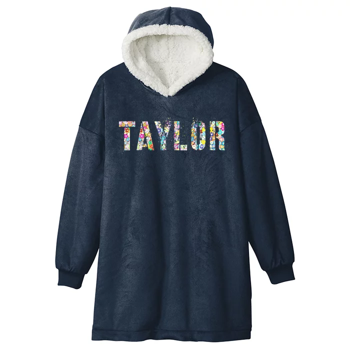 First Name T.Aylor Personalized Birthday Hooded Wearable Blanket