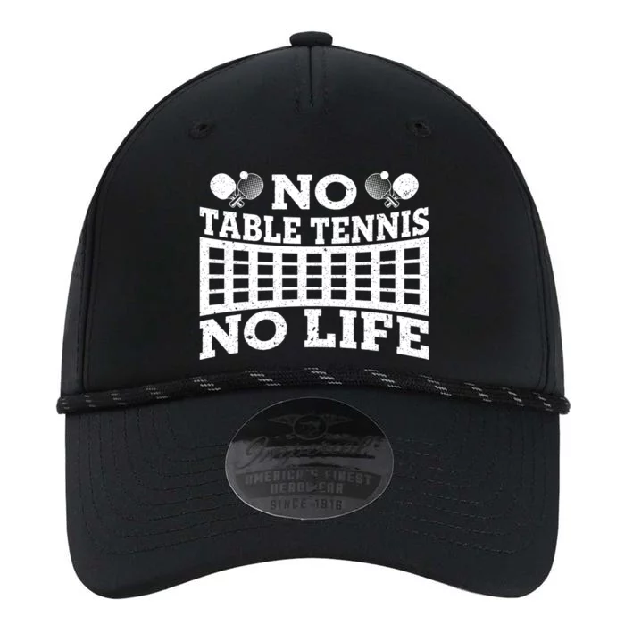 Funny No Table Tennis No Life Ping Pong Tennis Ball Player Gift Performance The Dyno Cap