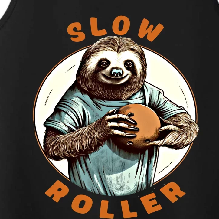 Funny Novelty Ten Pin Slow Roller Bowler Bowling Gift Performance Tank