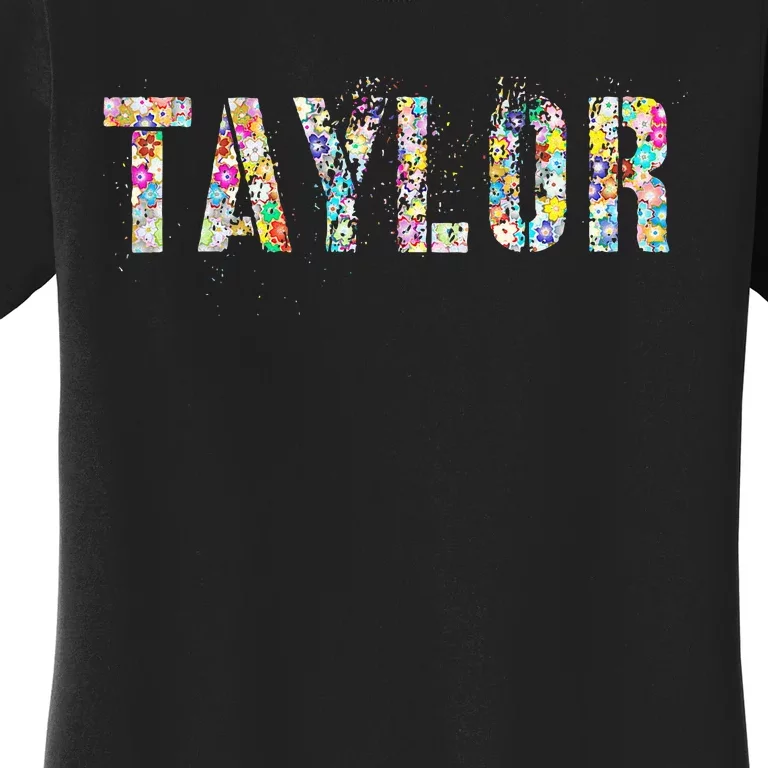 First Name Taylor Girl Personalized Birthday Grunge Women's T-Shirt