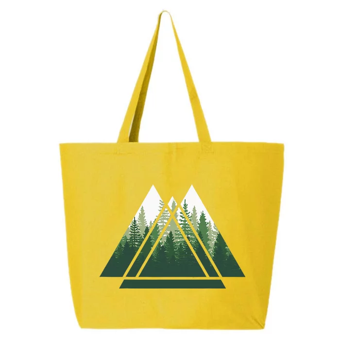 Forest Nature Triangle Minimalism 25L Jumbo Tote