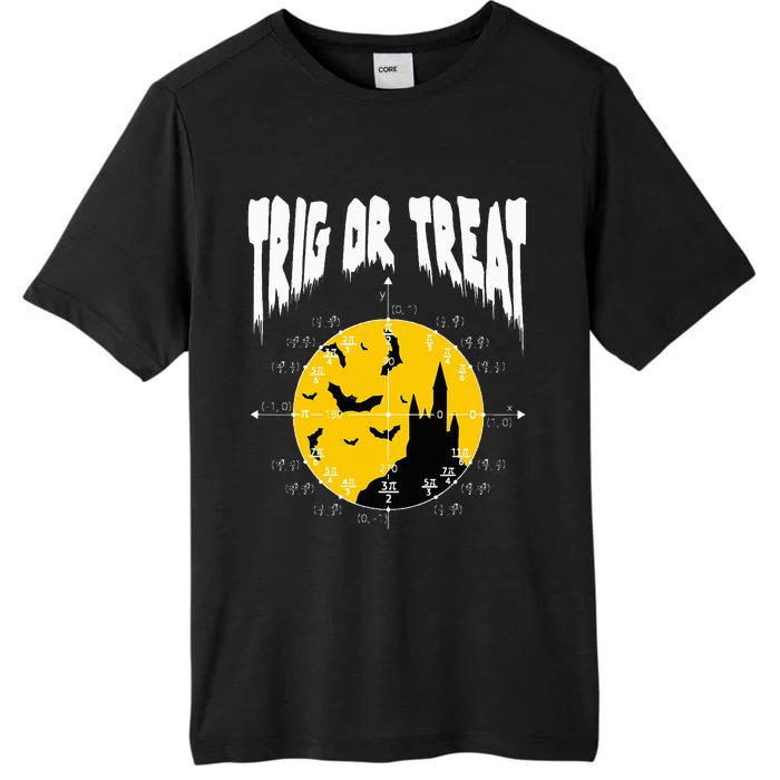 Funny Nerdy Trig Or Treat Halloween Costume Math Teacher ChromaSoft Performance T-Shirt