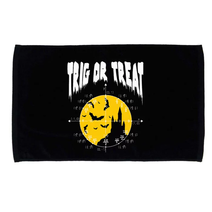 Funny Nerdy Trig Or Treat Halloween Costume Math Teacher Microfiber Hand Towel