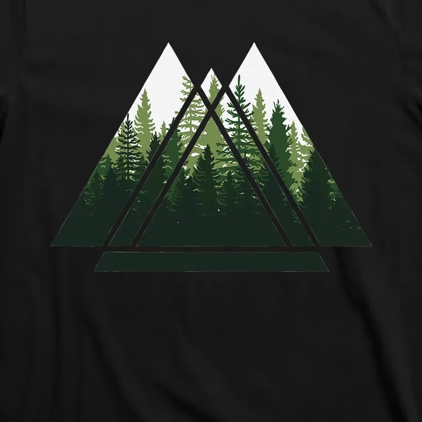 Forest Nature Triangle Minimalism T-Shirt