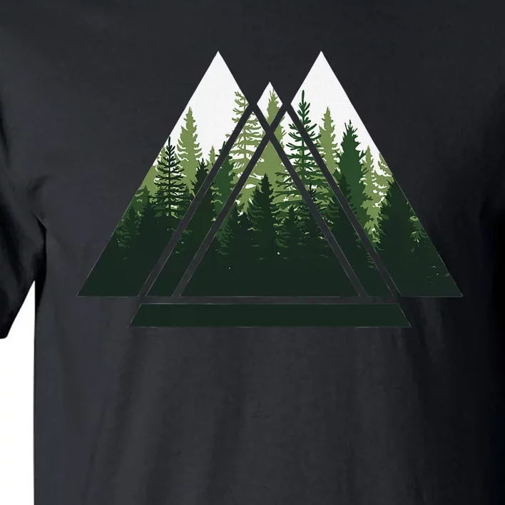 Forest Nature Triangle Minimalism Tall T-Shirt