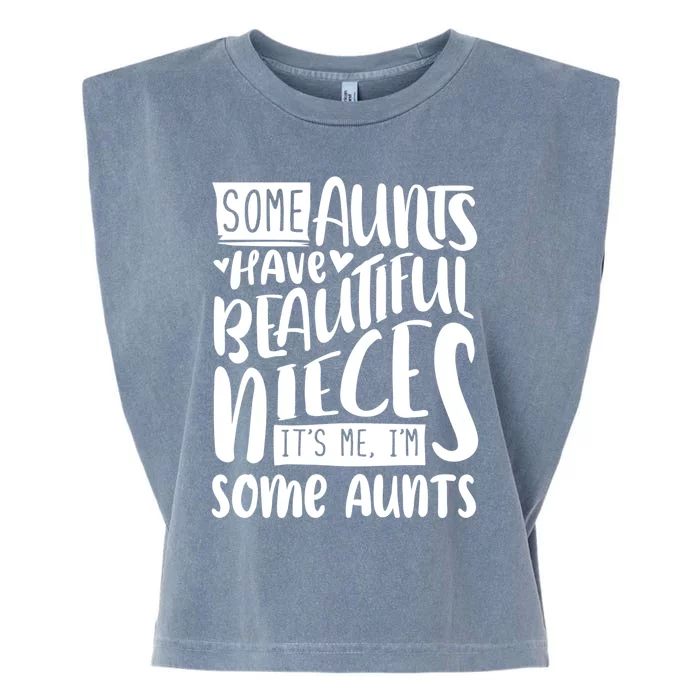 Funny Niece To Aunts Best Aunt Nieces Gift Garment-Dyed Women's Muscle Tee