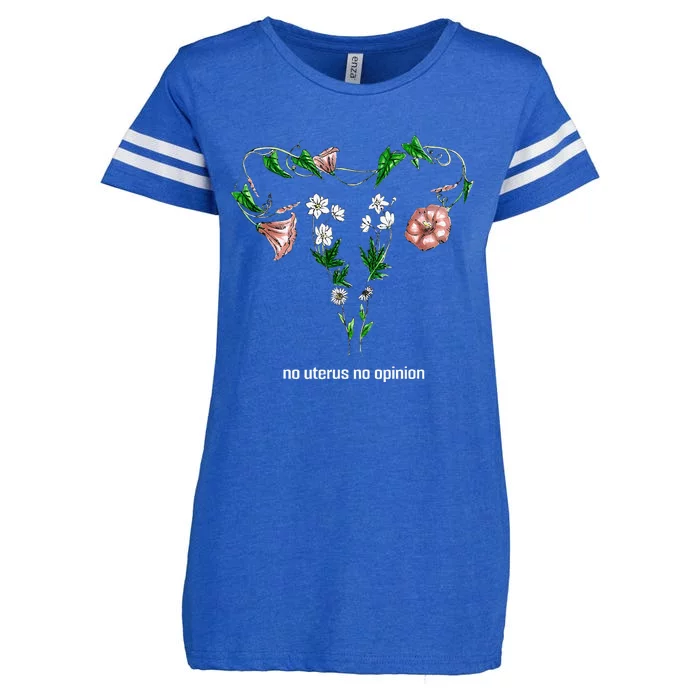 Floral No Uterus No Opinion Rights Enza Ladies Jersey Football T-Shirt