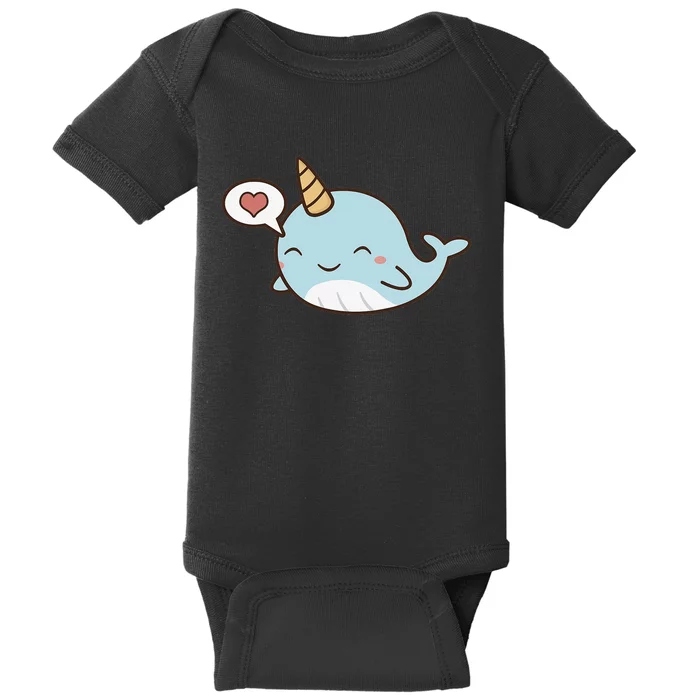 funny Narwhal Unicorn Of The Sea Wo Gifts Baby Bodysuit