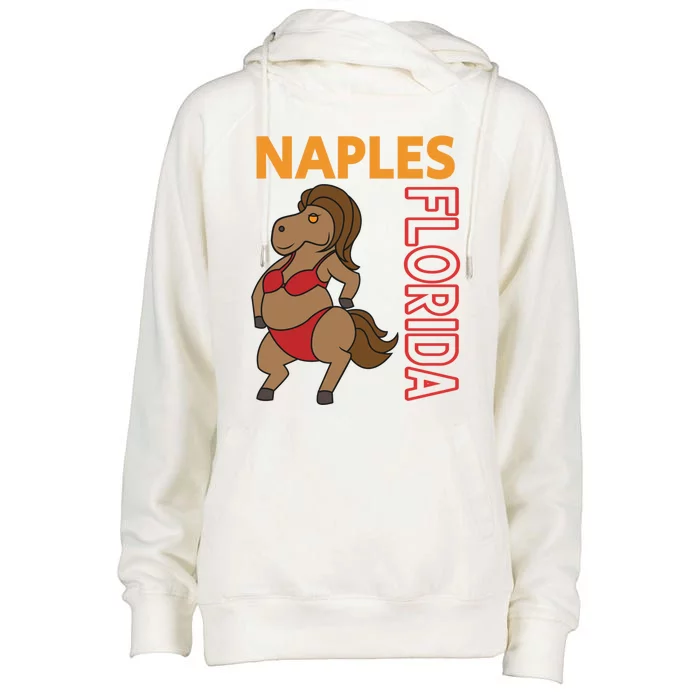 Funny Naples Vacation Family Trip Cool Gift Womens Funnel Neck Pullover Hood