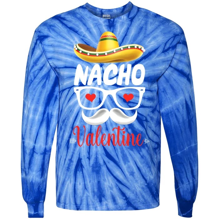 Funny Nacho Valentines Day Costume Couple Matching Great Gift Tie-Dye Long Sleeve Shirt