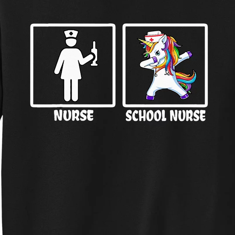 Funny Nurse Vs School Nurse School Nurse Tall Sweatshirt