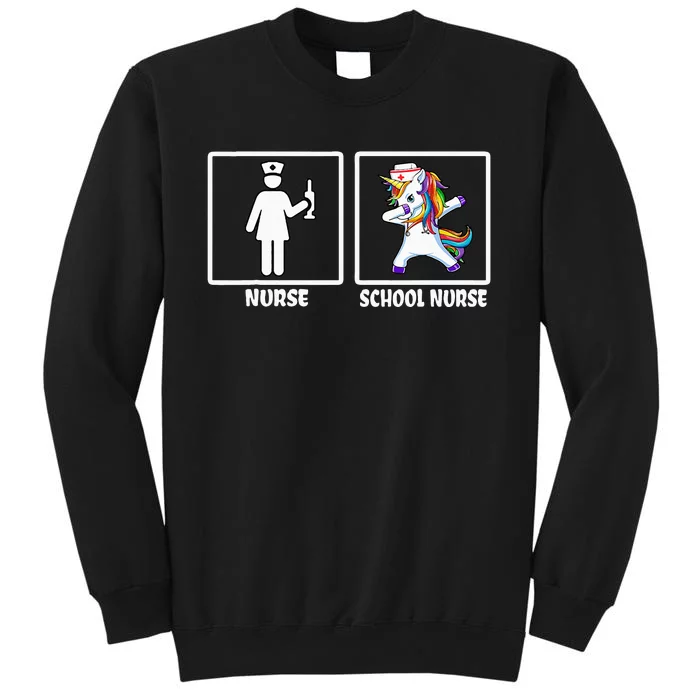 Funny Nurse Vs School Nurse School Nurse Tall Sweatshirt