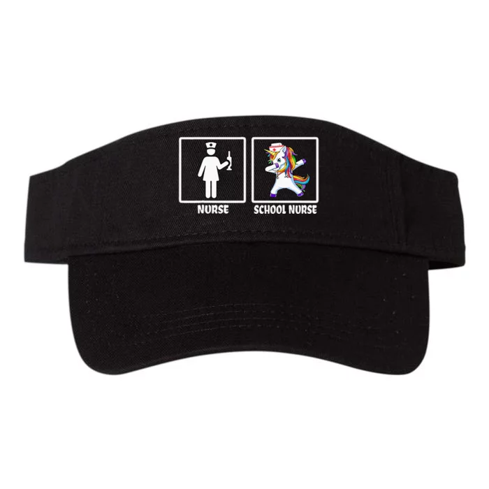 Funny Nurse Vs School Nurse School Nurse Valucap Bio-Washed Visor