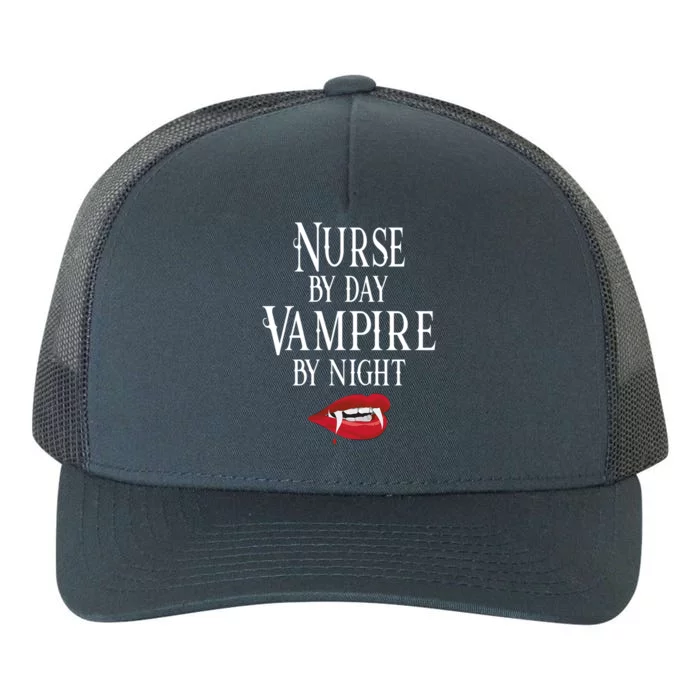 Funny Nurse Vampire Quote Halloween Joke Rn Lpn Crna Meaningful Gift Yupoong Adult 5-Panel Trucker Hat