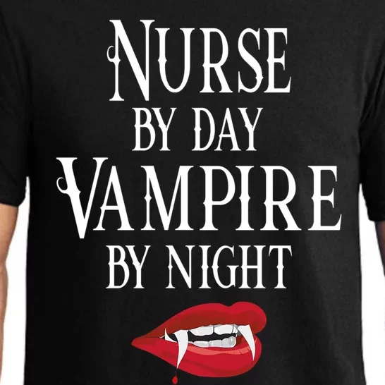 Funny Nurse Vampire Quote Halloween Joke Rn Lpn Crna Funny Gift Pajama Set