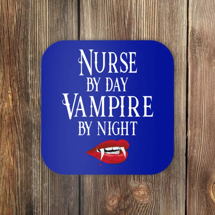 Funny Nurse Vampire Quote Halloween Joke Rn Lpn Crna Funny Gift Coaster