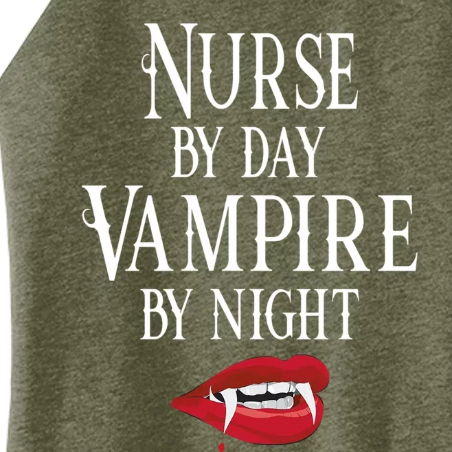 Funny Nurse Vampire Quote Halloween Joke Rn Lpn Crna Funny Gift Women’s Perfect Tri Rocker Tank