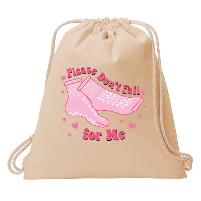 Funny Nurse Valentines Please Dont Fall For Me Drawstring Bag