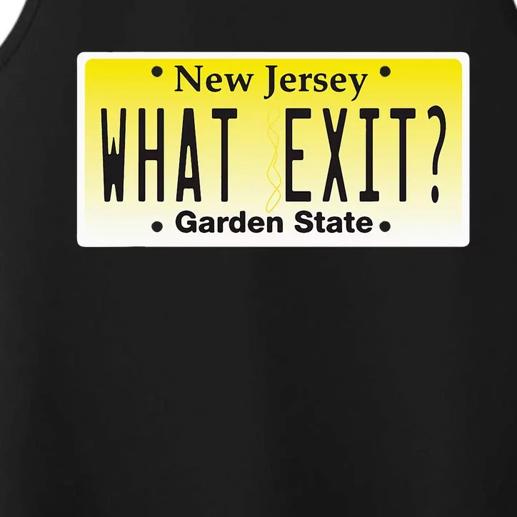 Funny Nj What Exit New Jersey Garden State Parkway Performance Tank