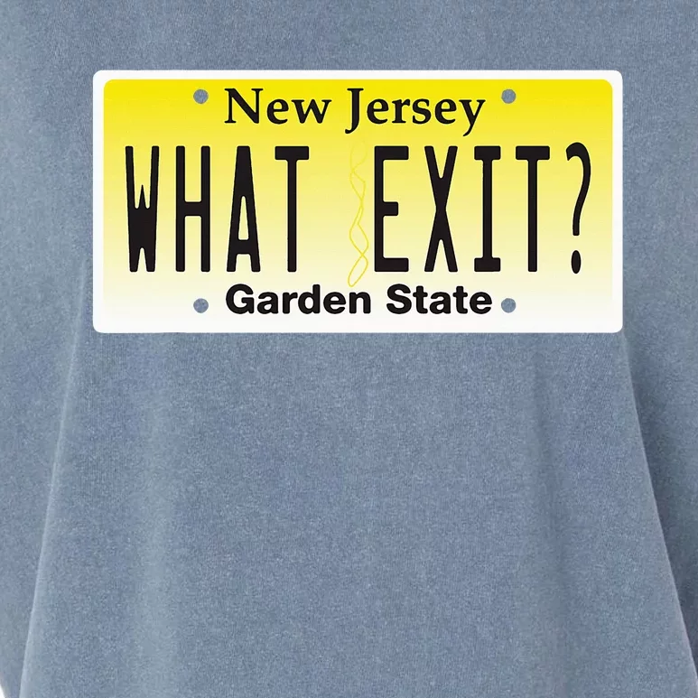 Funny Nj What Exit New Jersey Garden State Parkway Garment-Dyed Women's Muscle Tee