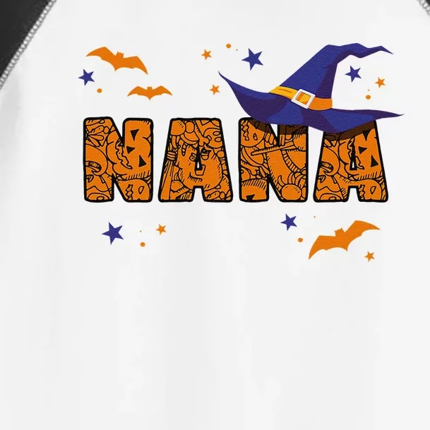 Funny Nana Witch Cute Grandma Nana Halloween Costume Funny Toddler Fine Jersey T-Shirt