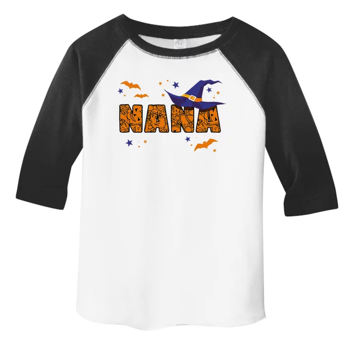 Funny Nana Witch Cute Grandma Nana Halloween Costume Funny Toddler Fine Jersey T-Shirt