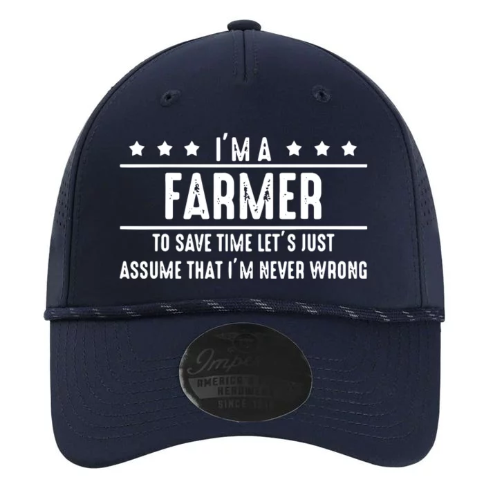 Farmer Never Wrong Farmer Shirts Gift For Farmer Performance The Dyno Cap