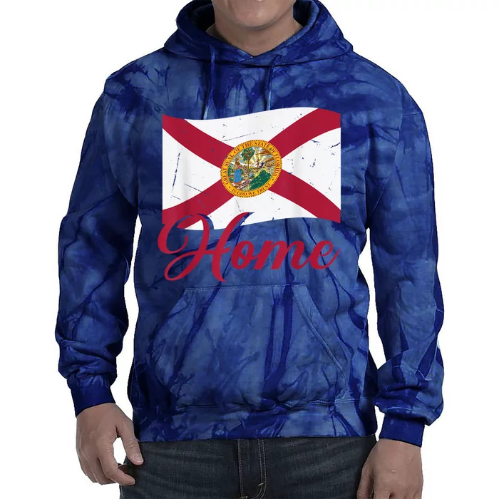 Floridian Native Women Distressed Fl Home States Florida Tie Dye Hoodie