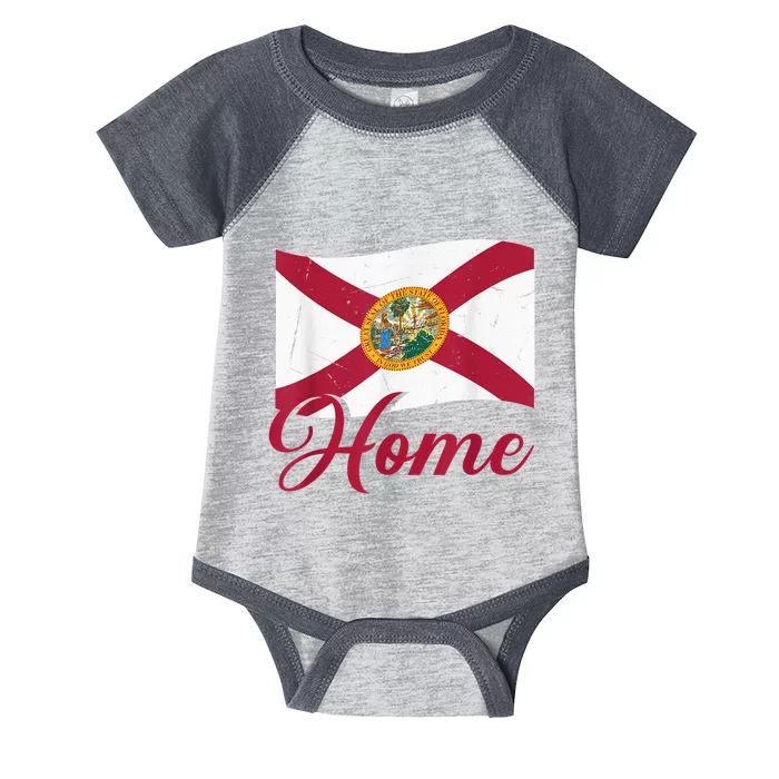 Floridian Native Women Distressed Fl Home States Florida Infant Baby Jersey Bodysuit