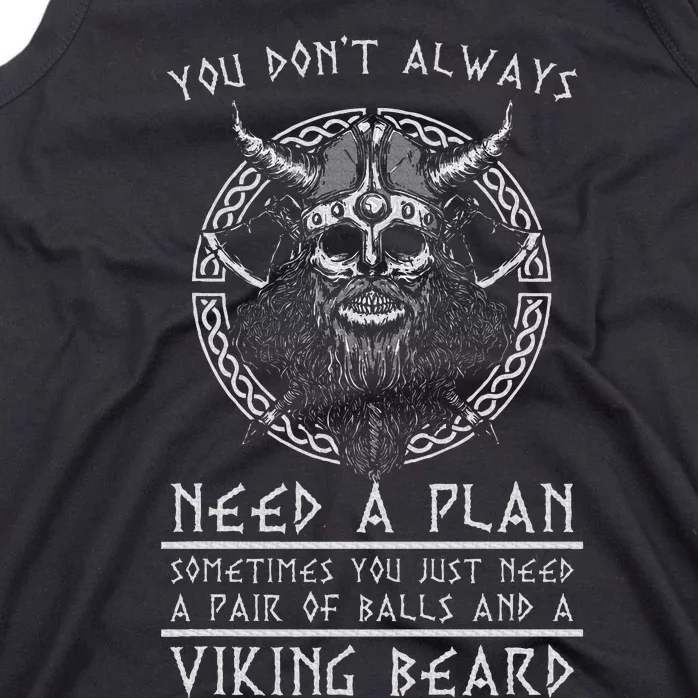 Funny Nordic Warrior Viking Beard Gift Viking Tank Top