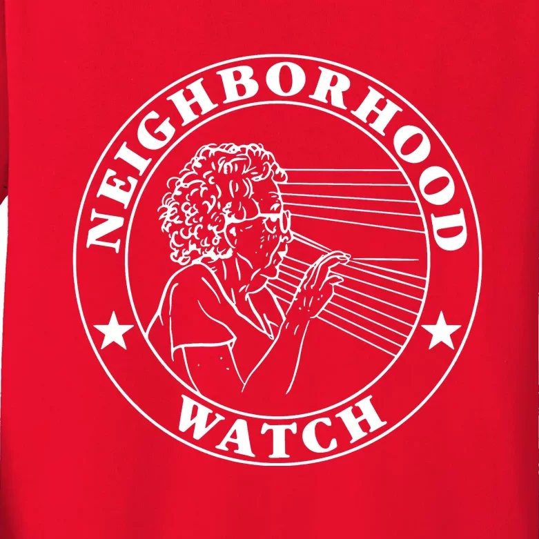 Funny Neighborhood Watch Kids Long Sleeve Shirt