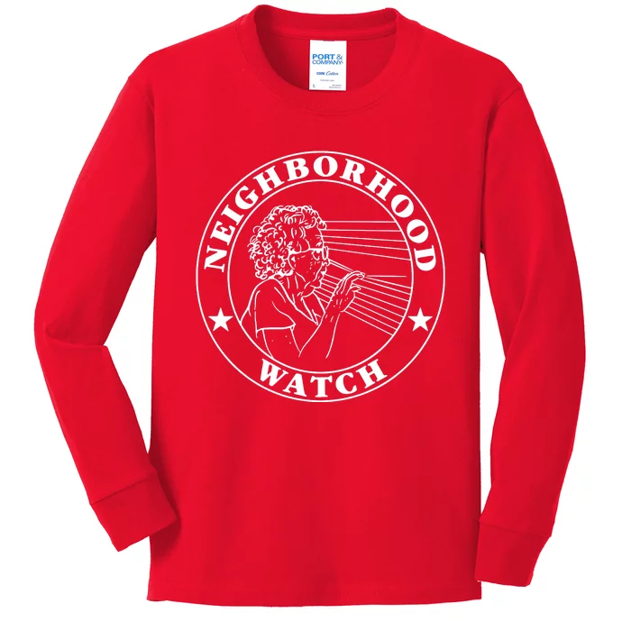 Funny Neighborhood Watch Kids Long Sleeve Shirt