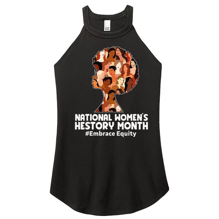 Feminist National Women History Month 2024 Embrace Equity Women’s Perfect Tri Rocker Tank